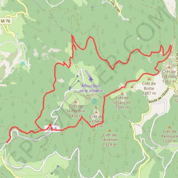 Itinéraire 20240505_124052.gpx, distance, dénivelé, altitude, carte, profil, trace GPS