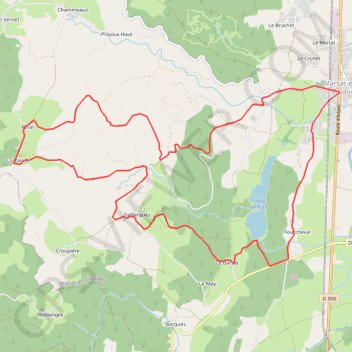 Itinéraire Pays d'Ambert - Les Hauts de Marsac, distance, dénivelé, altitude, carte, profil, trace GPS