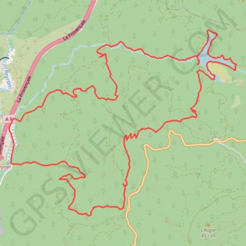 Itinéraire Fréjus - Lac de l'Avellan, distance, dénivelé, altitude, carte, profil, trace GPS