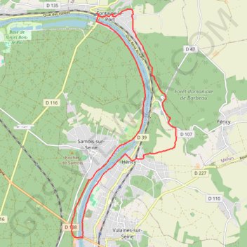 Itinéraire Rando rive droite et rive gauche de la Seine, distance, dénivelé, altitude, carte, profil, trace GPS
