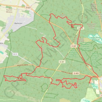 Itinéraire Depart de la faisenderie par popium, distance, dénivelé, altitude, carte, profil, trace GPS
