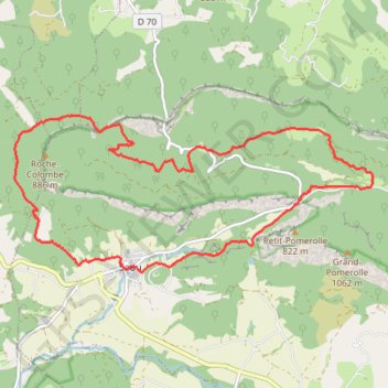 Itinéraire exp_14-02-24_traces, distance, dénivelé, altitude, carte, profil, trace GPS