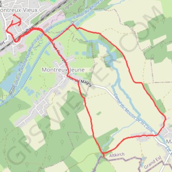 Itinéraire Marche Montreux vieux, distance, dénivelé, altitude, carte, profil, trace GPS