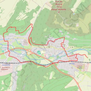 Itinéraire Les sanctuaires autour de Mutzig, distance, dénivelé, altitude, carte, profil, trace GPS