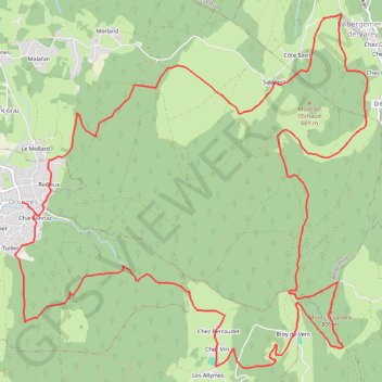 Itinéraire TD 20 Abergement-21km-IBP91-hiking, distance, dénivelé, altitude, carte, profil, trace GPS