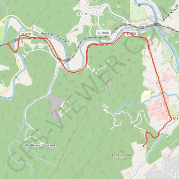 Itinéraire Brouter_shortest_0, distance, dénivelé, altitude, carte, profil, trace GPS