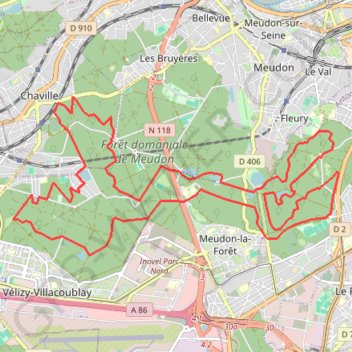 Itinéraire Les 7 étangs, distance, dénivelé, altitude, carte, profil, trace GPS