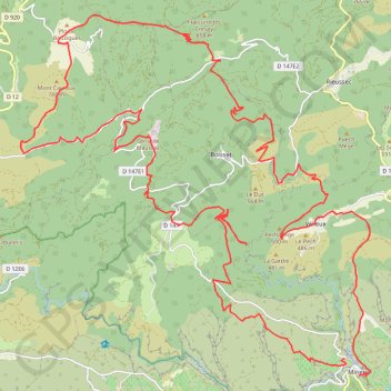 Itinéraire Rando Minerve, distance, dénivelé, altitude, carte, profil, trace GPS