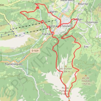 Itinéraire ITIMIP065V5290TC, distance, dénivelé, altitude, carte, profil, trace GPS