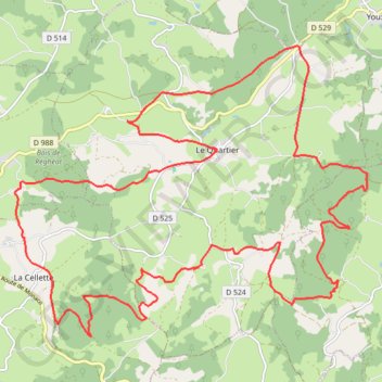 Itinéraire Le Quartier, distance, dénivelé, altitude, carte, profil, trace GPS