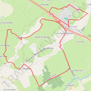 Itinéraire 2 - 2025-02-25_2070434240_12Km LPSG V2, distance, dénivelé, altitude, carte, profil, trace GPS