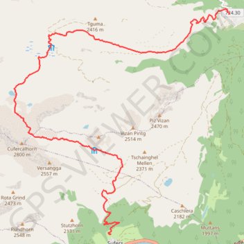 Itinéraire Swisstopo Route, distance, dénivelé, altitude, carte, profil, trace GPS