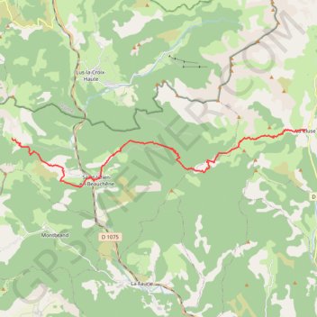 Itinéraire De Vaunières à la Cluse (Tour du Dévoluy), distance, dénivelé, altitude, carte, profil, trace GPS