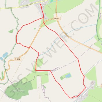 Itinéraire Entre les cultures, distance, dénivelé, altitude, carte, profil, trace GPS