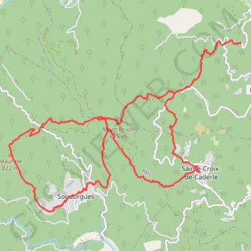 Itinéraire 20230308 St-Jean-du-Gard, distance, dénivelé, altitude, carte, profil, trace GPS