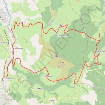 Itinéraire La Terrasse sur Dorlay, distance, dénivelé, altitude, carte, profil, trace GPS