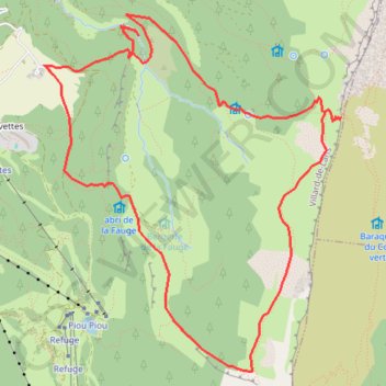 Itinéraire Le-col-Vert, distance, dénivelé, altitude, carte, profil, trace GPS