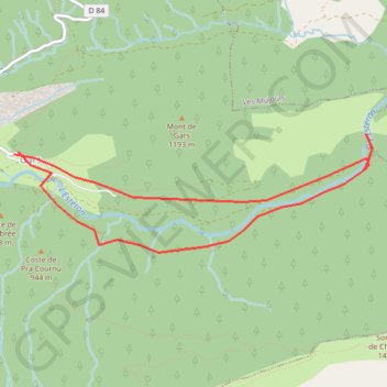 Itinéraire Clue des Mujouls, distance, dénivelé, altitude, carte, profil, trace GPS