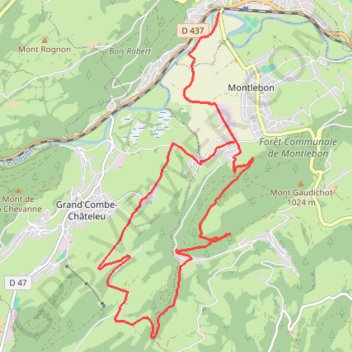 Itinéraire Val de Morteau - Chauveresche, distance, dénivelé, altitude, carte, profil, trace GPS