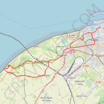 Itinéraire Unnamed Route, distance, dénivelé, altitude, carte, profil, trace GPS
