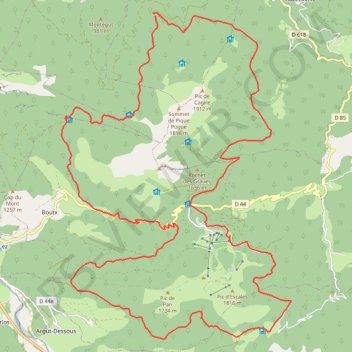 Itinéraire Autour du Cagire et du Mourtis - Juzet-d'Izaut, distance, dénivelé, altitude, carte, profil, trace GPS