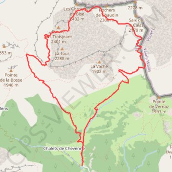 Itinéraire XX - Cornettes de Bise, distance, dénivelé, altitude, carte, profil, trace GPS