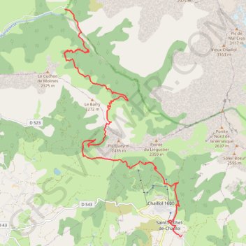 Itinéraire Tour du vieux chaillol - Etape 5, distance, dénivelé, altitude, carte, profil, trace GPS