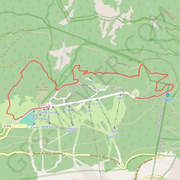 Itinéraire Sentier de Découverte J-H FABRE/Mont Serein, distance, dénivelé, altitude, carte, profil, trace GPS