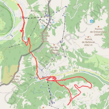 Itinéraire Villapeyron, distance, dénivelé, altitude, carte, profil, trace GPS