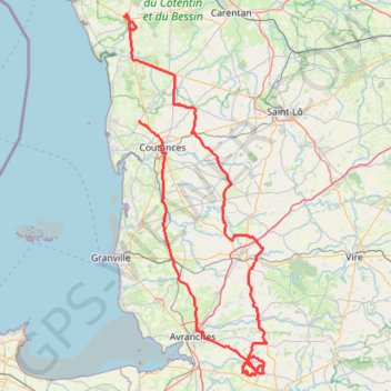 Itinéraire TM2023 la Haye vers Isigny V2-15581218, distance, dénivelé, altitude, carte, profil, trace GPS