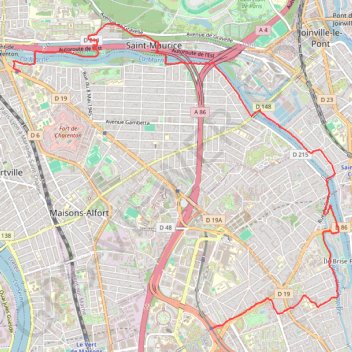 Itinéraire Le long de la Marne, distance, dénivelé, altitude, carte, profil, trace GPS