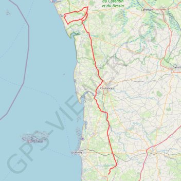 Itinéraire TM2023 SARTILLY - LA HAYE-15747753, distance, dénivelé, altitude, carte, profil, trace GPS