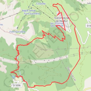 Itinéraire Serre du Mouton, distance, dénivelé, altitude, carte, profil, trace GPS