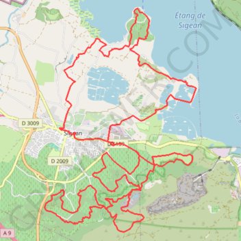 Itinéraire Les boucles du rieux et de port mahon, distance, dénivelé, altitude, carte, profil, trace GPS