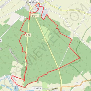 Itinéraire Les ronds de la forêt - Senonches, distance, dénivelé, altitude, carte, profil, trace GPS