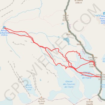 Itinéraire Antecime d'oin, distance, dénivelé, altitude, carte, profil, trace GPS