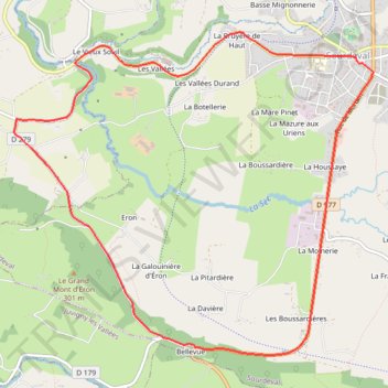 Itinéraire Course d'attente U17, distance, dénivelé, altitude, carte, profil, trace GPS