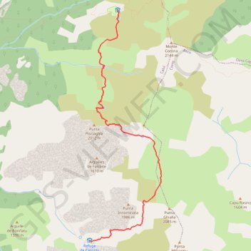Itinéraire Du refuge d'Ortu di u Piobu au refuge de Carrozu, distance, dénivelé, altitude, carte, profil, trace GPS