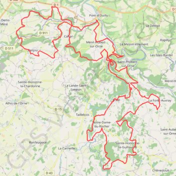 Itinéraire Le Raid D'Ouilly - Suisse Normande, distance, dénivelé, altitude, carte, profil, trace GPS
