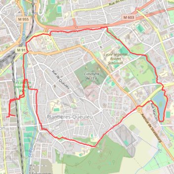 Itinéraire Sablon - Lac Symphonie, distance, dénivelé, altitude, carte, profil, trace GPS