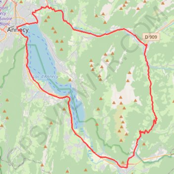 Itinéraire 03 - Tour de la Tournette, distance, dénivelé, altitude, carte, profil, trace GPS