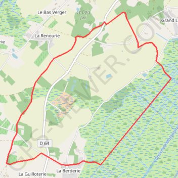 Itinéraire Circuit du Marais de Grand-Lieu à Saint-Mars-de-Coutais, distance, dénivelé, altitude, carte, profil, trace GPS