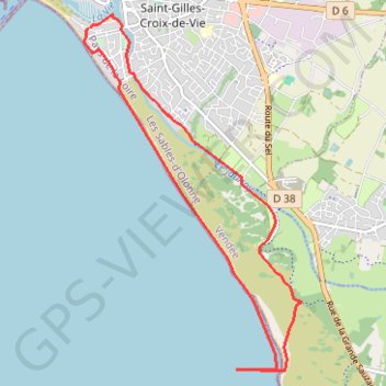 Itinéraire Côte de Lumière, Saint Gilles-Le Jaunay, distance, dénivelé, altitude, carte, profil, trace GPS