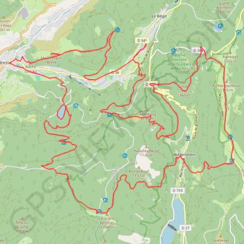Itinéraire La Bresse, Lorraine, distance, dénivelé, altitude, carte, profil, trace GPS