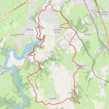 Itinéraire Prélude de l'été - Villerest, distance, dénivelé, altitude, carte, profil, trace GPS