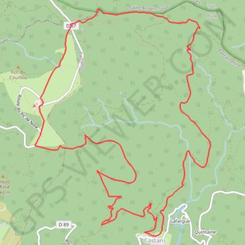 Itinéraire Pic de Nore (depuis Castans), distance, dénivelé, altitude, carte, profil, trace GPS