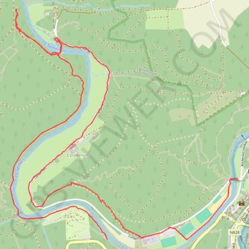 Itinéraire Abbaye de Cordemois depuis Bouillon, distance, dénivelé, altitude, carte, profil, trace GPS