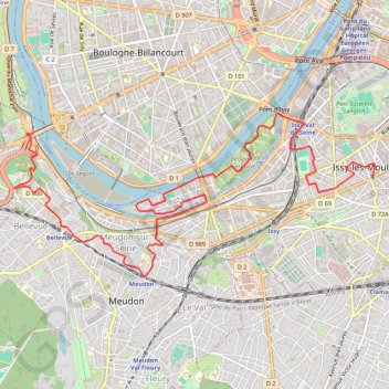 Itinéraire L'ile Saint germain, distance, dénivelé, altitude, carte, profil, trace GPS