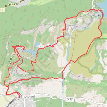 Itinéraire Circuit des barrages au Tholonet, distance, dénivelé, altitude, carte, profil, trace GPS