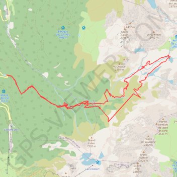 Itinéraire Oursiere et Pra, distance, dénivelé, altitude, carte, profil, trace GPS